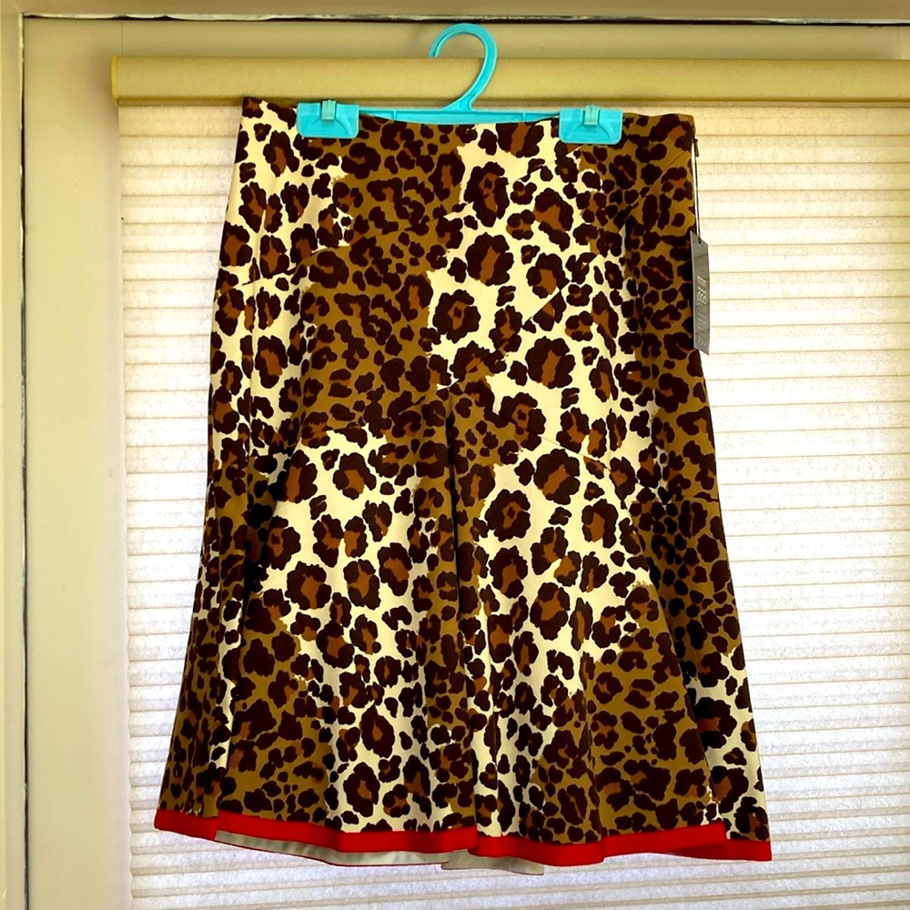 Etcetera cha-cha animal print skirt 8
